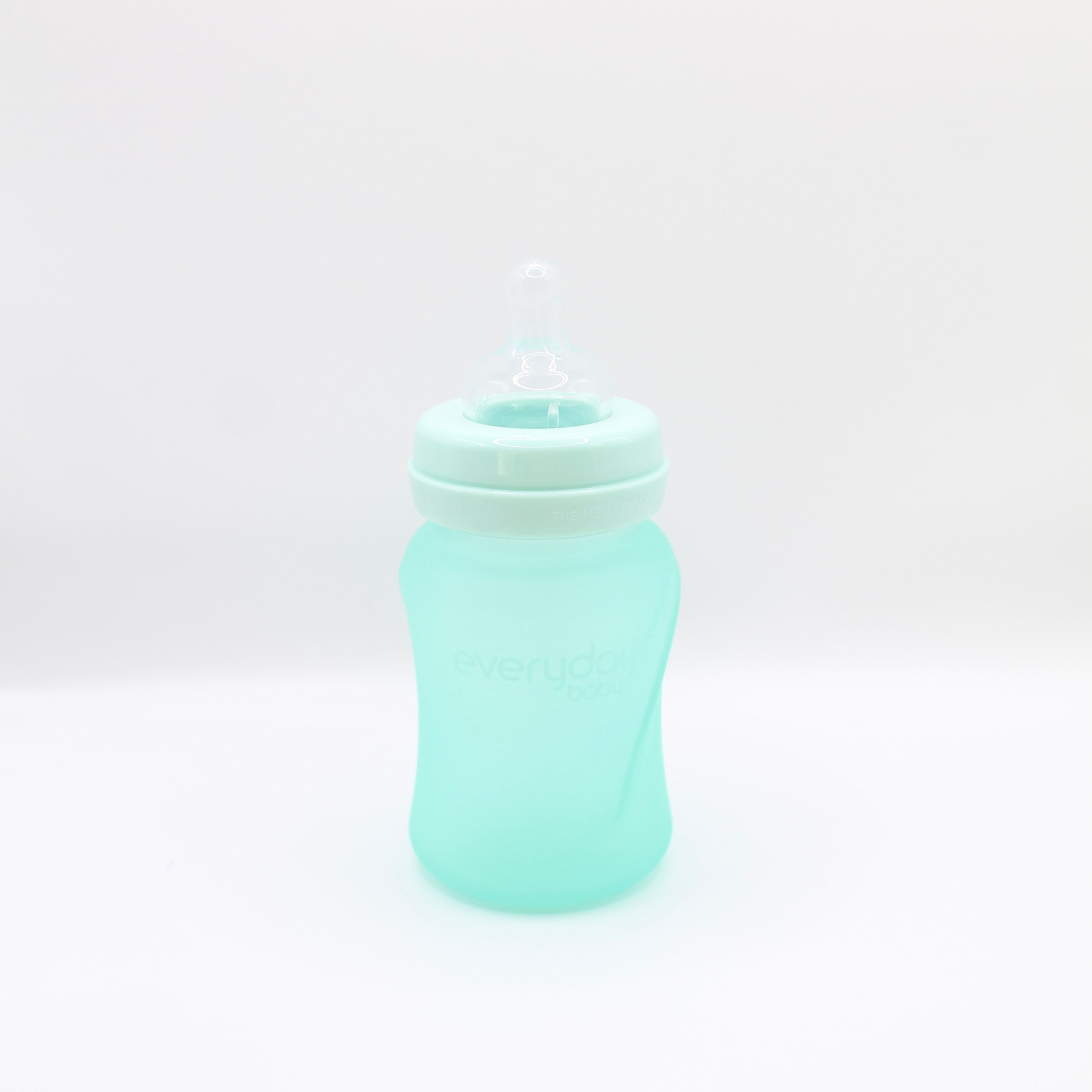 Nappflaska i Glas med silikon 150 ml
