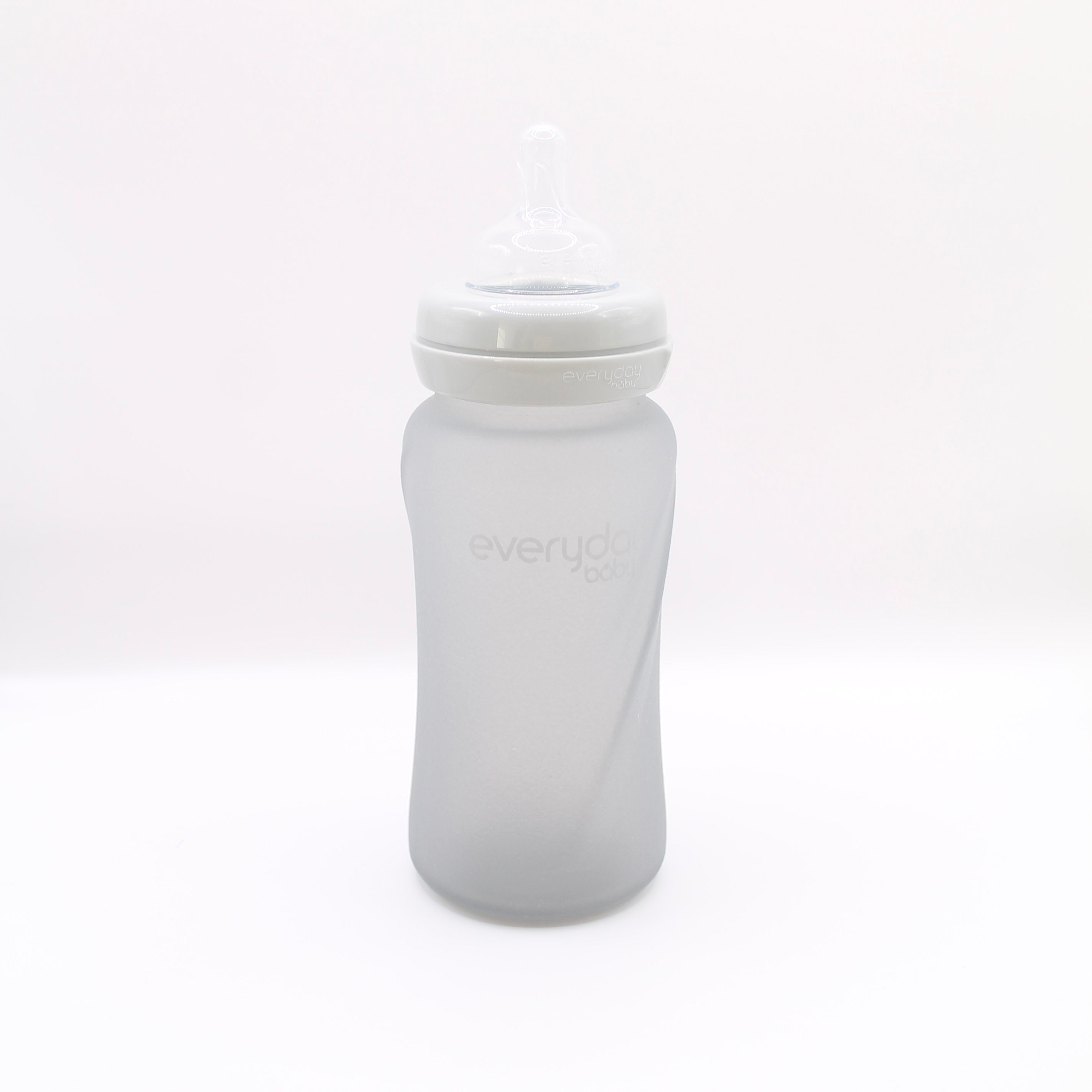 Nappflaska i Glas med silikon 240 ml