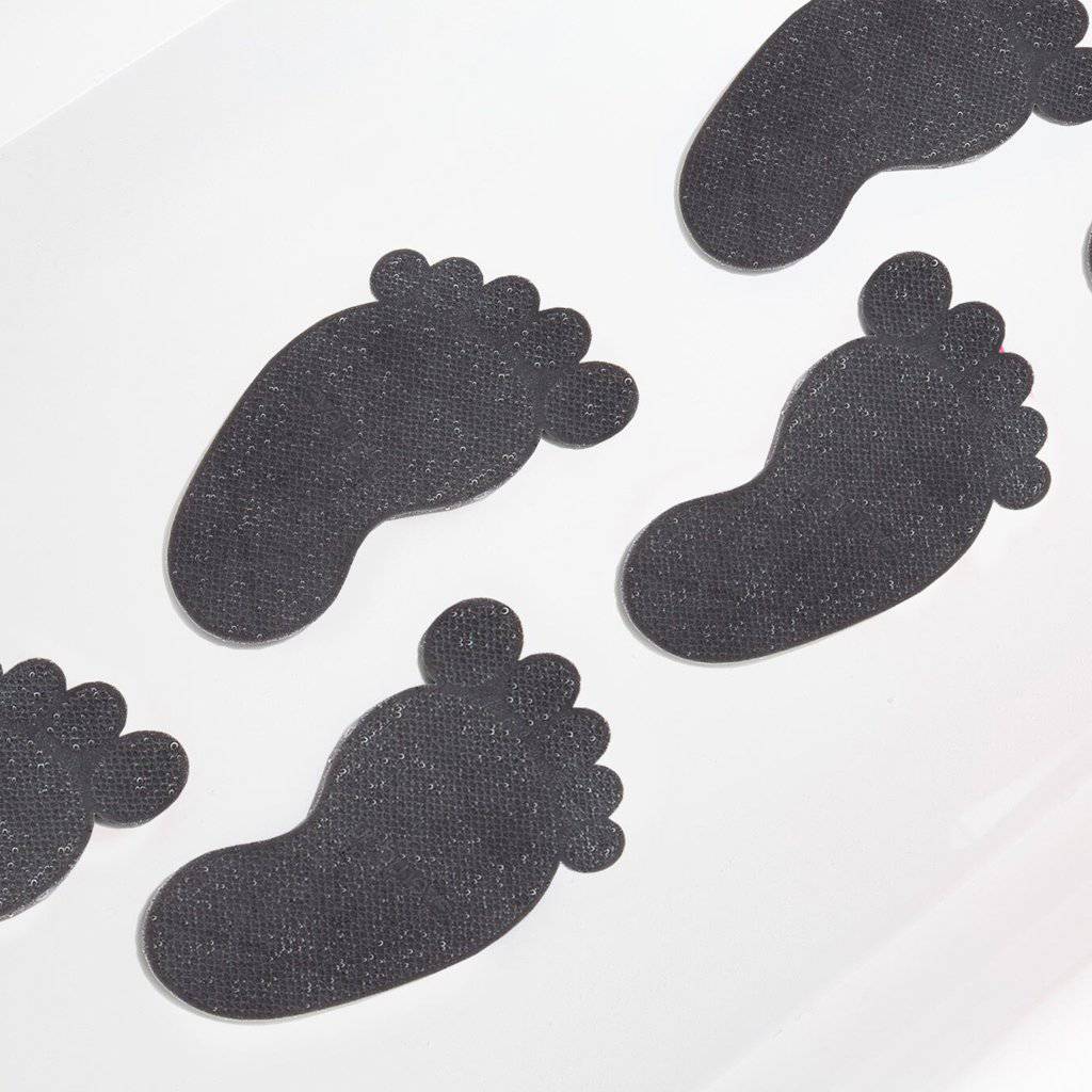 Non Slip Bath Mats Heat Sensing Gray 4-Pack - Everyday Baby