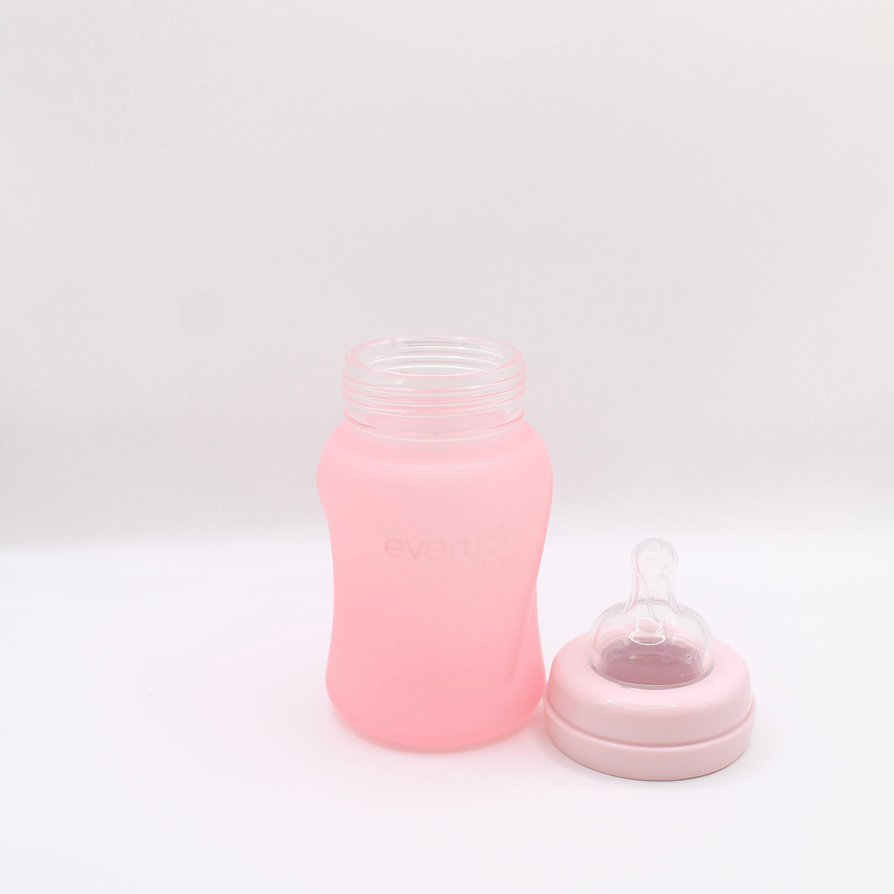 Nappflaska i Glas med silikon 150 ml