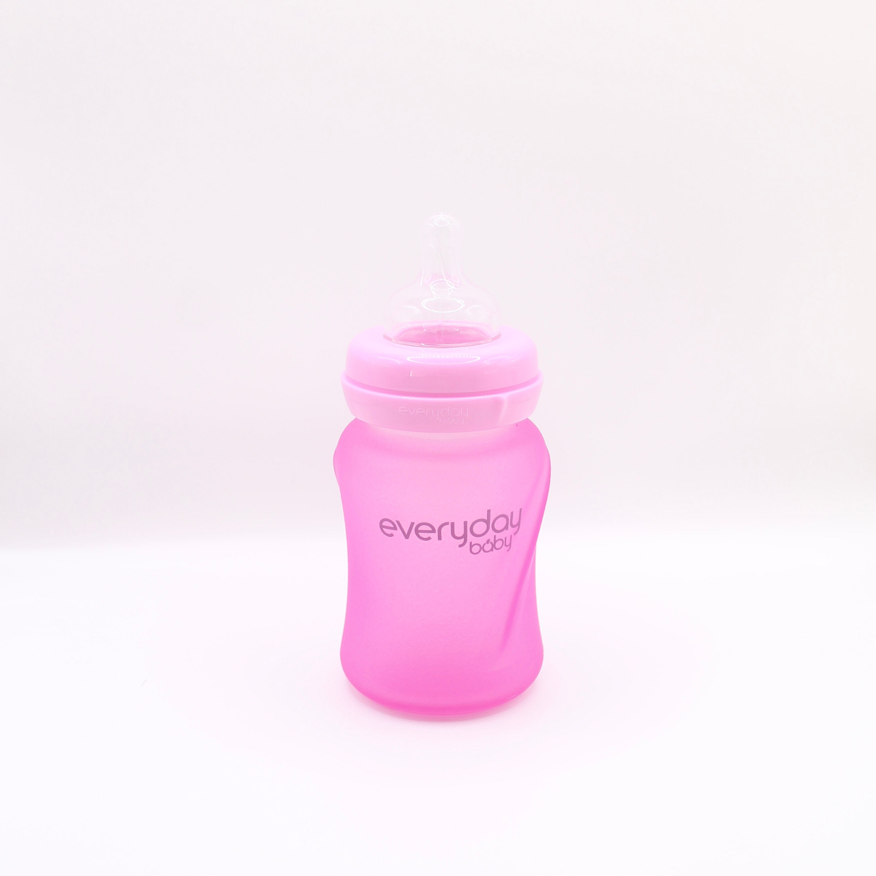 Glass baby bottle that indicates when the temperature is safe - 150 ml
