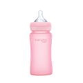 Glass Baby Bottle 240 ml Rose Pink - Everyday Baby