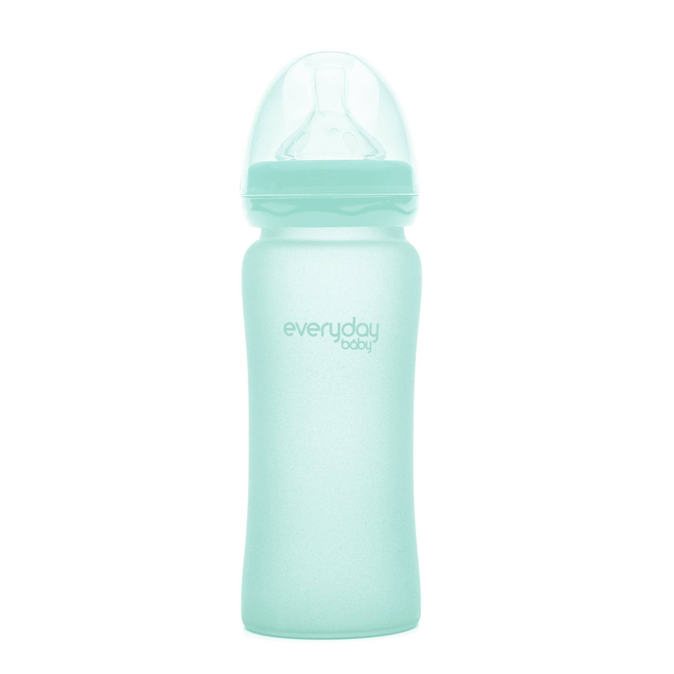 Glass Baby Bottle 300 ml Mint Green - Everyday Baby