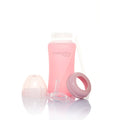 Glass Straw Bottle Healthy + 240ml Rose Pink - Everyday Baby